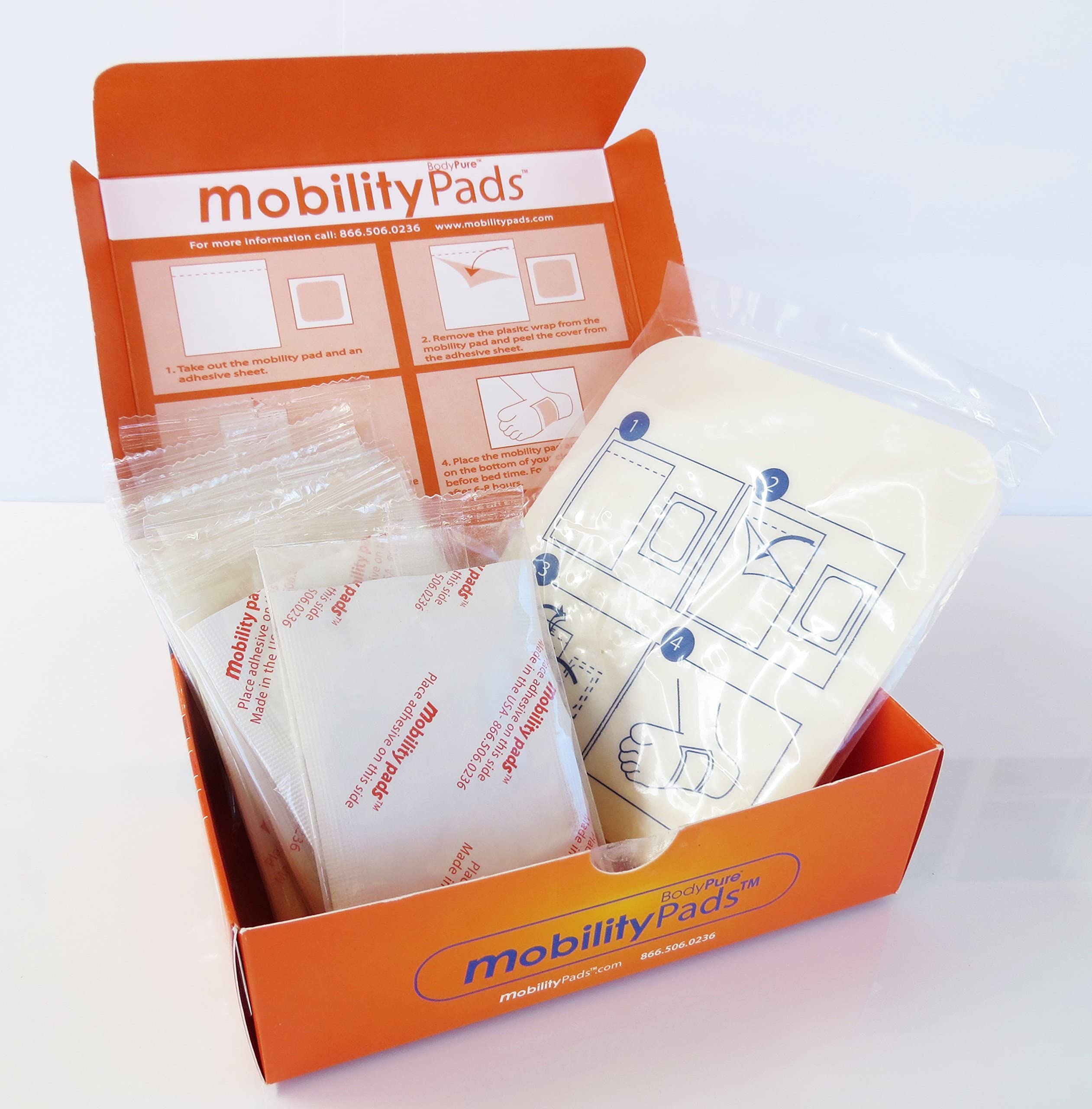 BodyPure Mobility Circulation Patches lavender scent backdrop evokes relaxation after work.