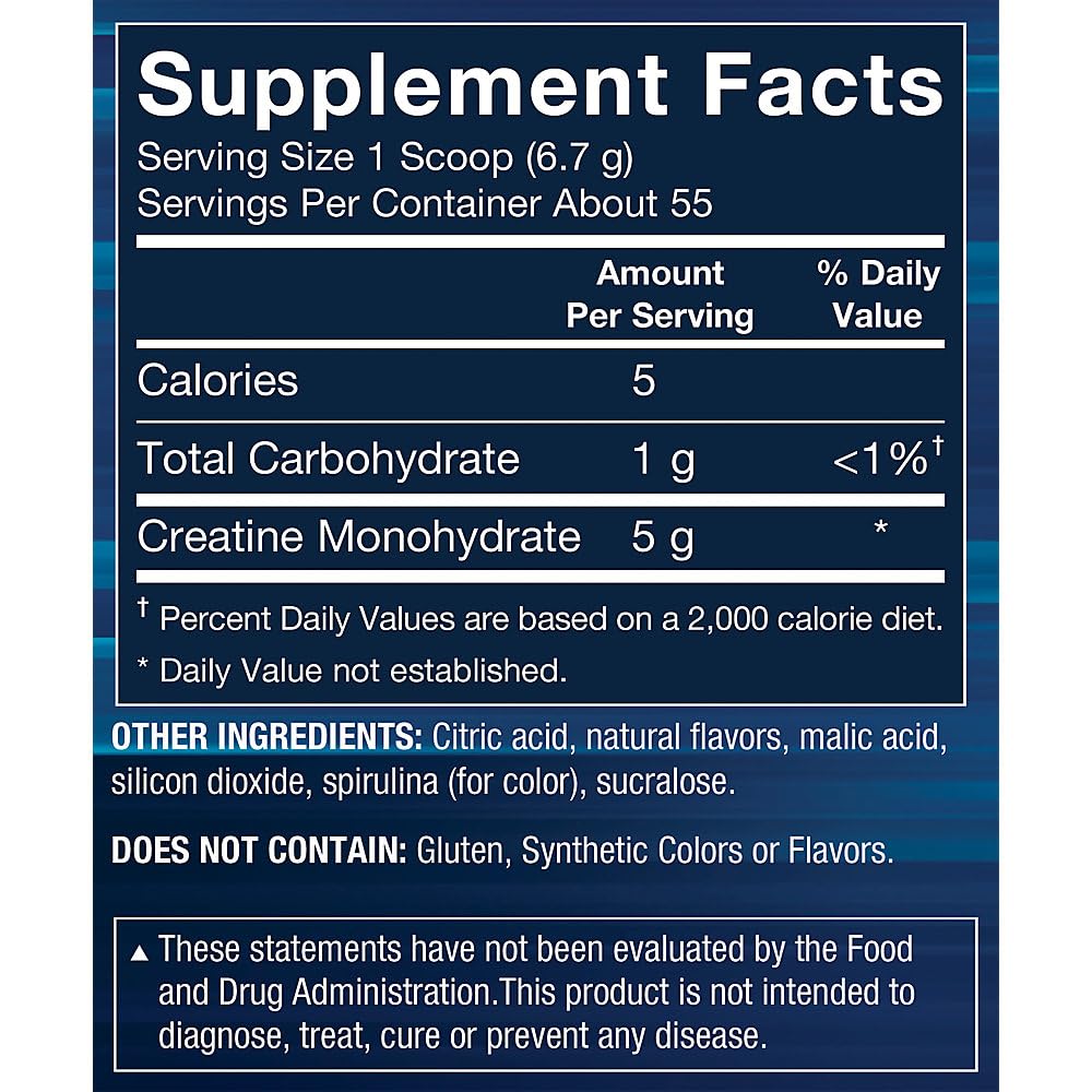 BodyTech creatine micronized powder serving scoop showing easy mixability.