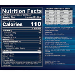 Close-up of BodyTech label on whey isolate bottle for premium protein.