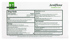 Close up of Arniflora Arnica Gel texture shows quick absorption and light cooling.