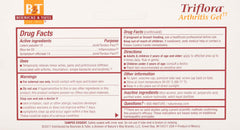 Triflora Arthritis Gel application image showing a quick, non-greasy rub-in.