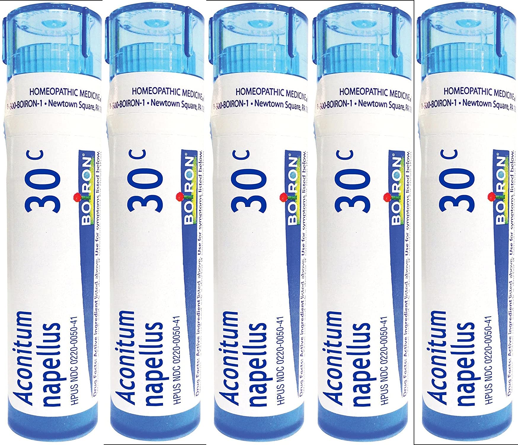 Boiron Aconitum Napellus 30C bottle for natural fever support.