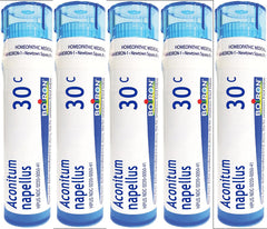 Boiron Aconitum Napellus 30C bottle for natural fever support.