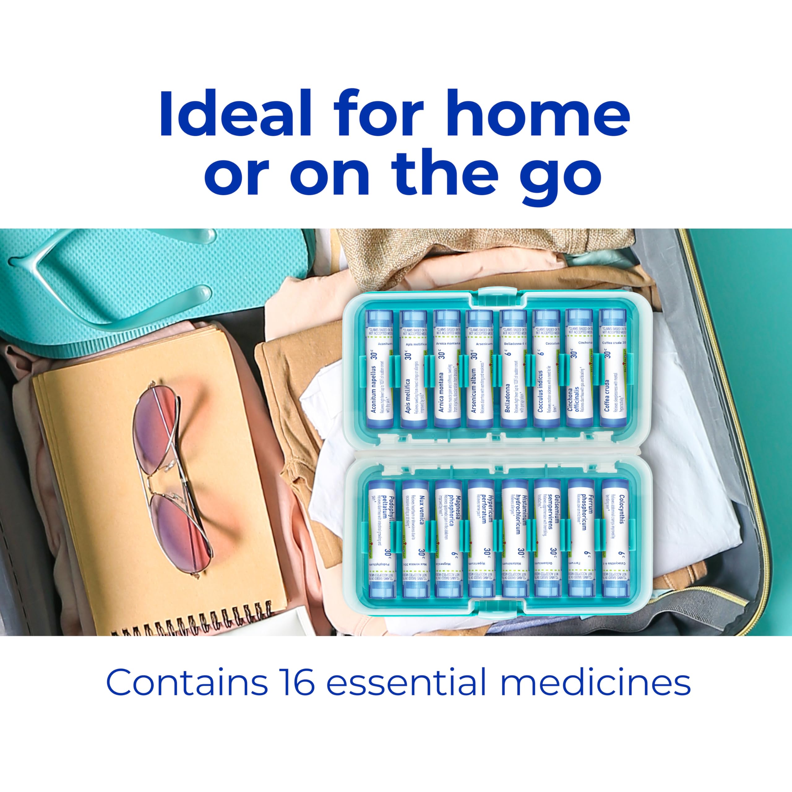 Boiron Aconitum napellus 30C tube for travel comfort.
