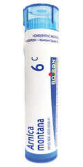 Boiron Arnica 6C pellets in a tube, quick-dissolving for on-the-go minor discomfort