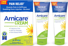 Boiron Arnicare Cream twin-pack front view for convenient pain relief