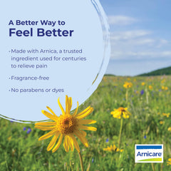 Boiron Arnicare Gel unscented formula; fragrance-free skin-friendly care.