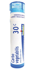 Boiron Carbo Vegetabilis 30C pellets in a tube for gentle, natural support