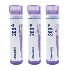 Boiron Chamomilla 200Ck bottle with pour for easy dosing.