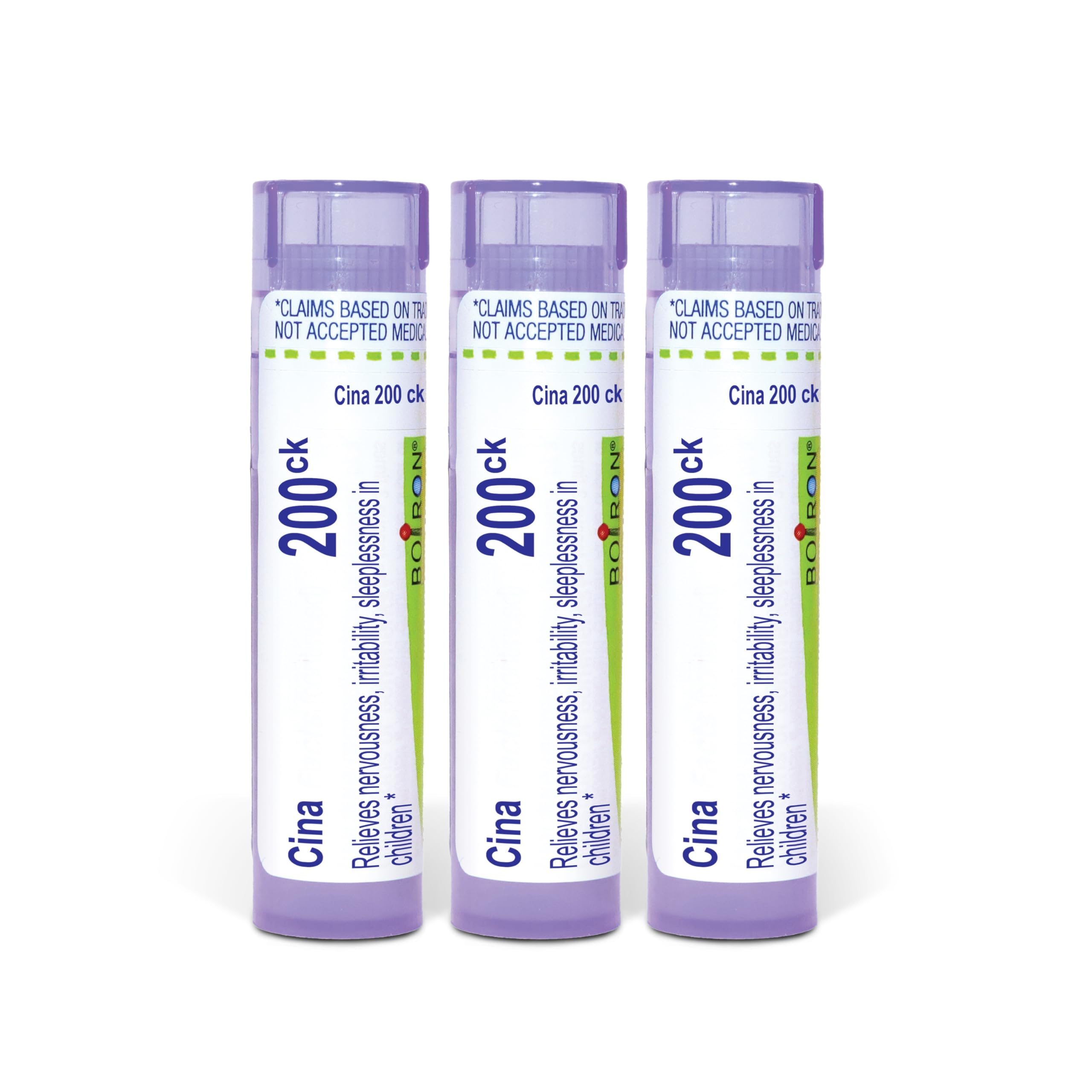 Boiron Cina 200CK pellets in tubes for convenient dosing.