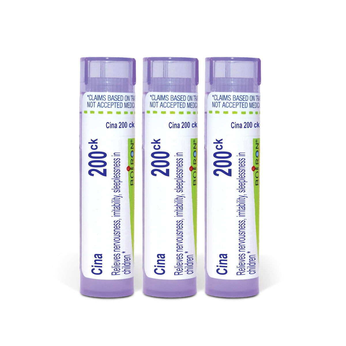 Boiron Cina 200CK pellets in tubes for convenient dosing.
