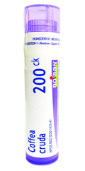 Boiron Coffea Cruda 200CK tubes with pellets for quick relief