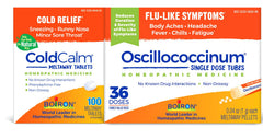 Boiron ColdCalm 100 quick-dissolving tablets for non-drowsy cold relief