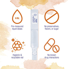 Boiron ColdCalm Baby drops absorbed sublingually for quick use