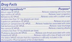 Boiron Coldcalm visual for nasal congestion relief.