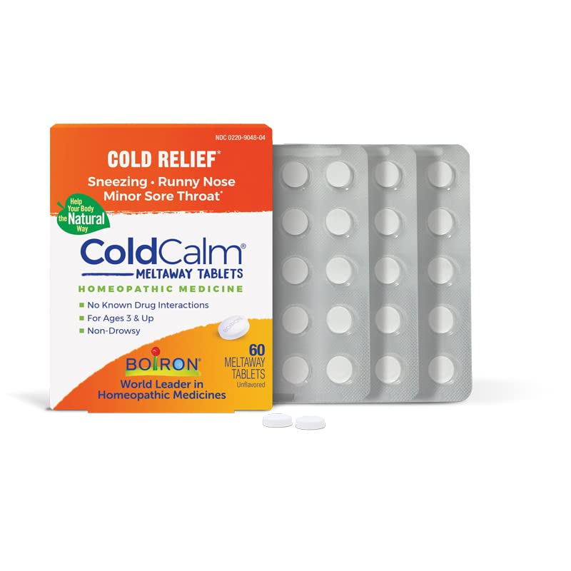 Boiron Coldcalm packaging design emphasizing brand and portability.