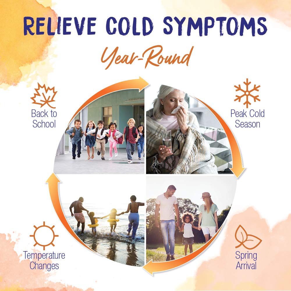 Boiron Coldcalm tablets in a user’s hand for on-the-go relief.
