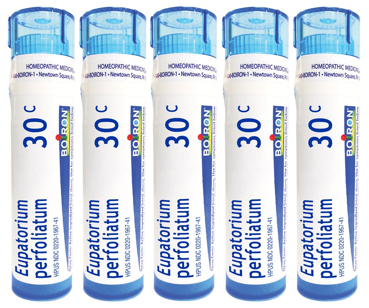 Boiron Eupatorium Perfoliatum 30C pellets for bone pain relief and stiffness support