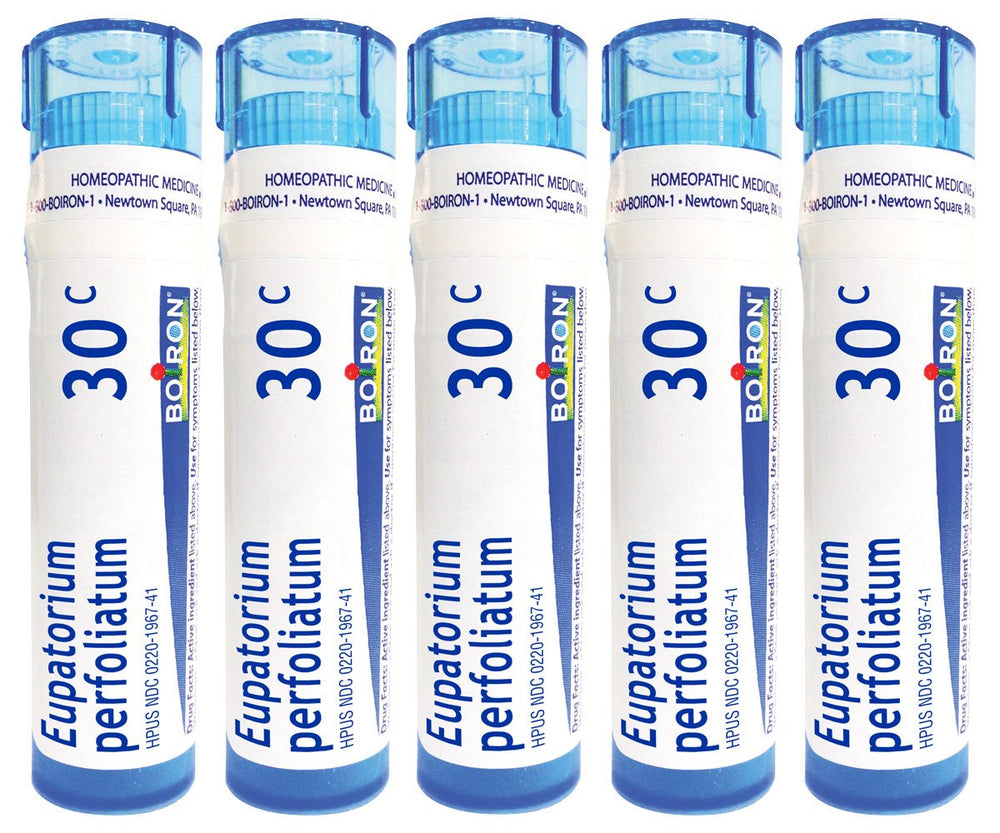 Boiron Eupatorium Perfoliatum 30C pellets for bone pain relief and stiffness support