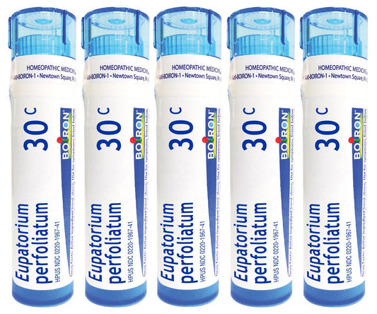 Boiron Eupatorium Perfoliatum 30C pellets for bone pain relief and stiffness support