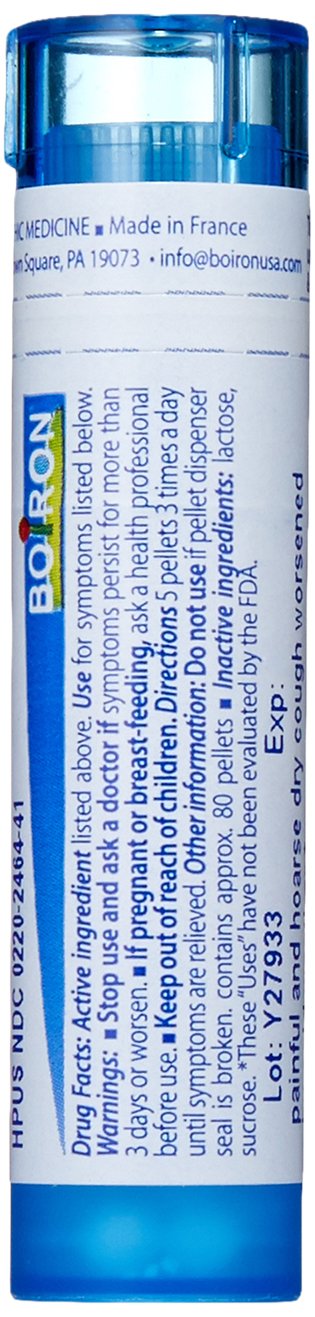 Boiron Hepar Sulphuris Calcareum 30C pellets dissolve quickly for easy use