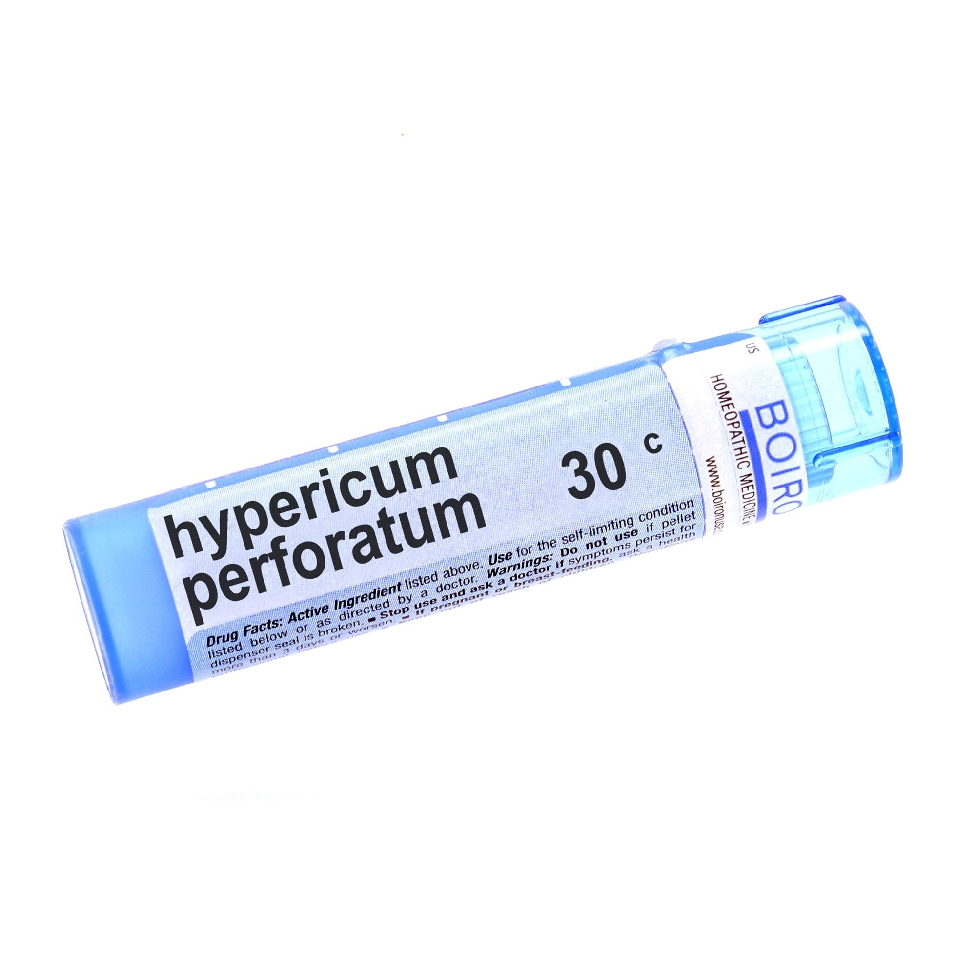 Boiron Hypericum Perforatum 30C pellets in tubes, natural OTC option for everyday wellness
