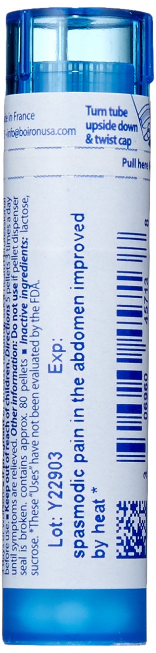 First-sign use: Boiron Magnesia Phosphorica 30C pellets ready