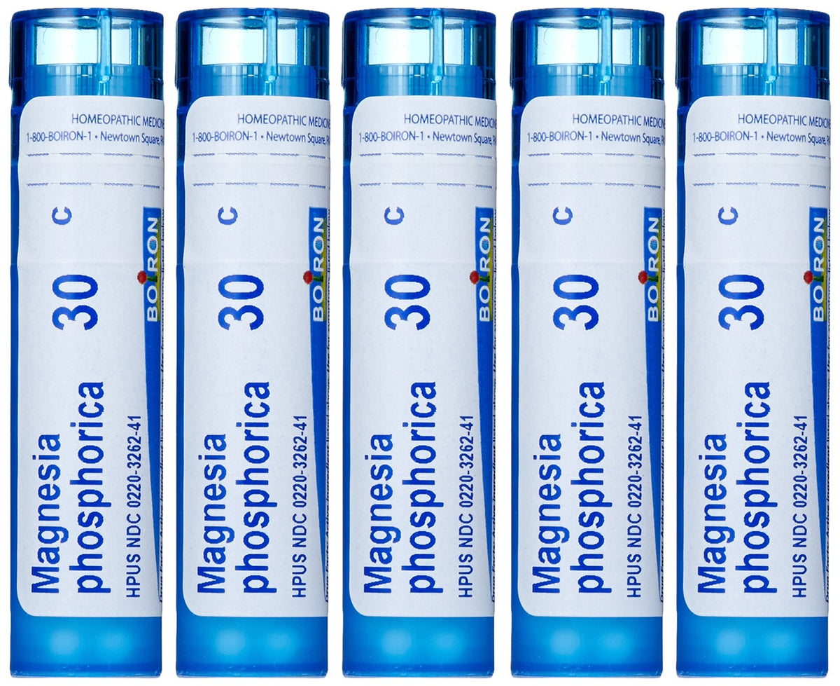 Boiron Magnesia Phosphorica 30C pellets pack for abdominal discomfort relief