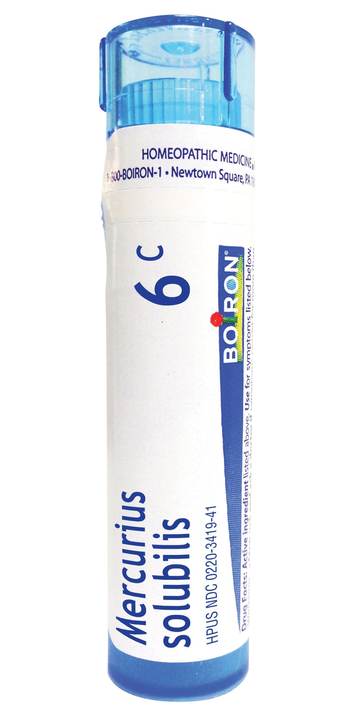 Boiron Mercurius Solubilis 6C pack of 5 pellets for sore throat support