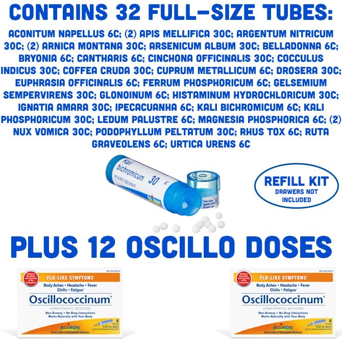 Boiron mixed 6C and 30C tubes for versatile homeopathy options