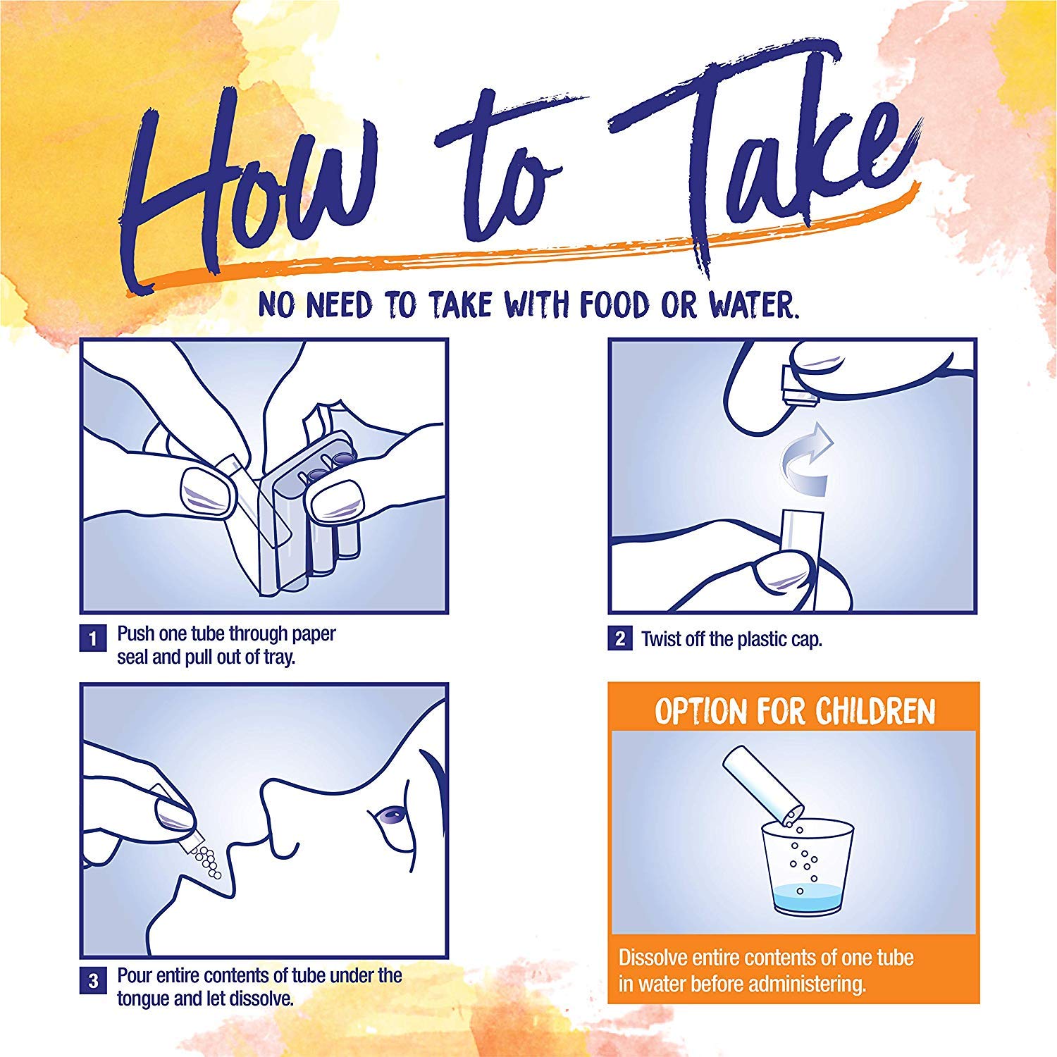 Boiron Oscillococcinum pack back view with dosage tips for quick use.