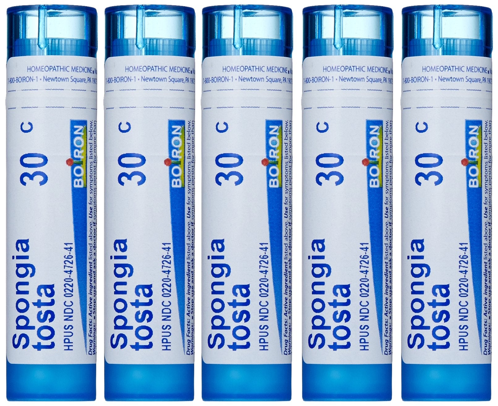 Boiron Spongia Tosta 30C packaging image for at-home use