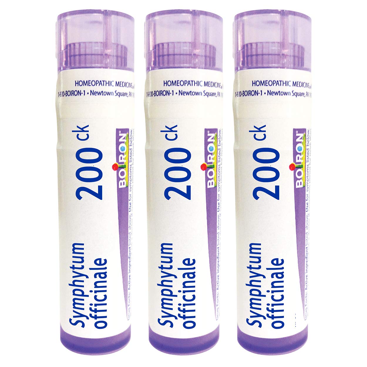 Boiron Symphytum Officinale 200CK pellets in tubes for bone trauma support