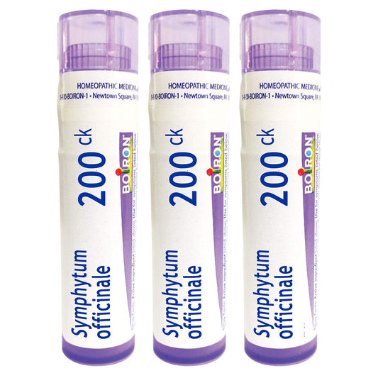 Boiron Symphytum Officinale 200CK pellets in tubes for bone trauma support