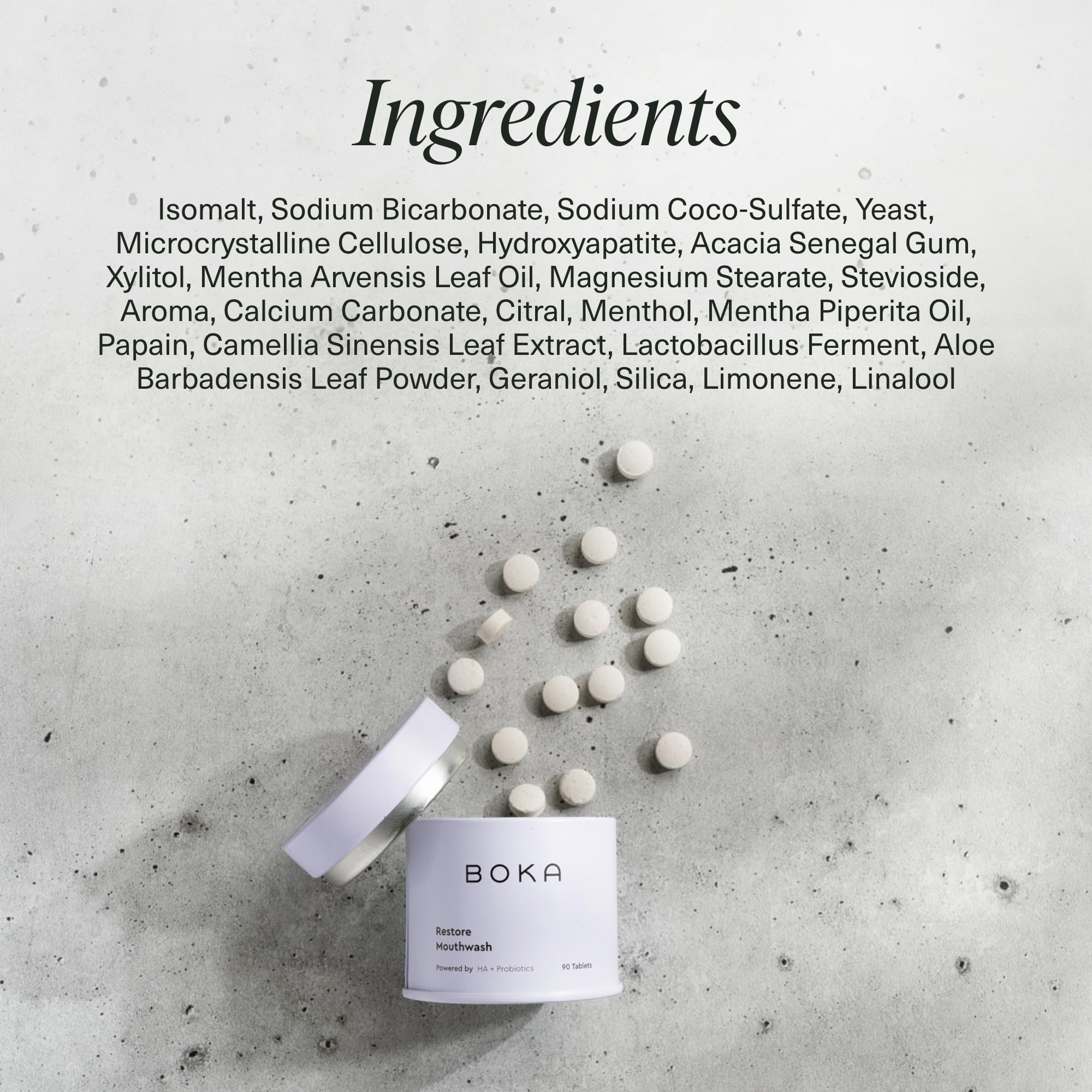 Boka pack of 2 with 90 tablets for travel-ready supply.