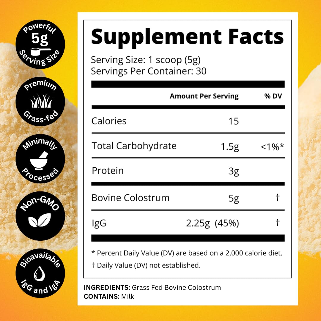 Bold Belly Colostrum Powder dissolving in water with neutral taste