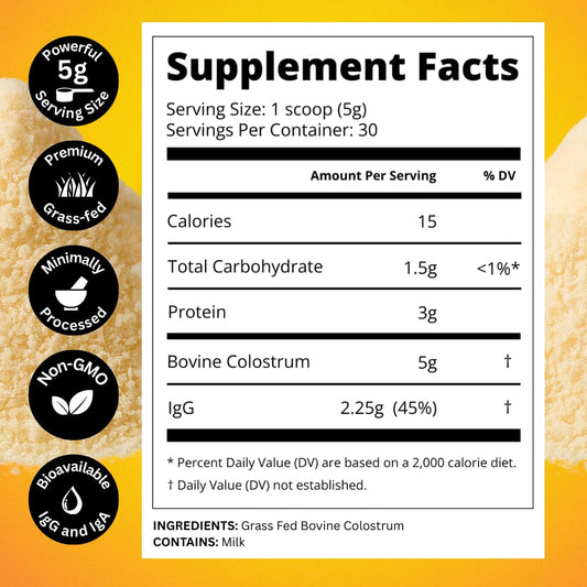 Bold Belly Colostrum Powder dissolving in water with neutral taste