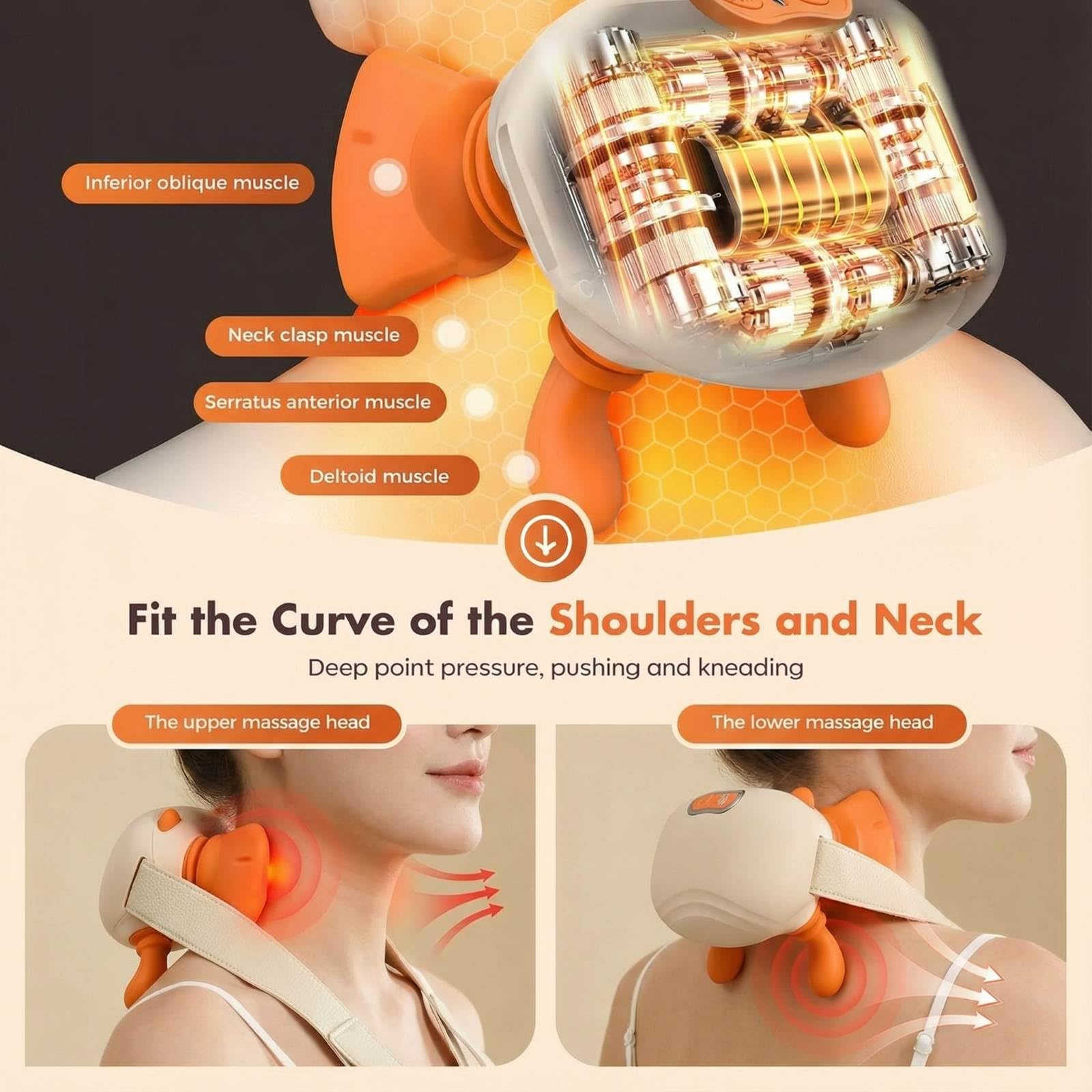 Bolumka bionic massager 4D kneading mimicking a pro massage at home