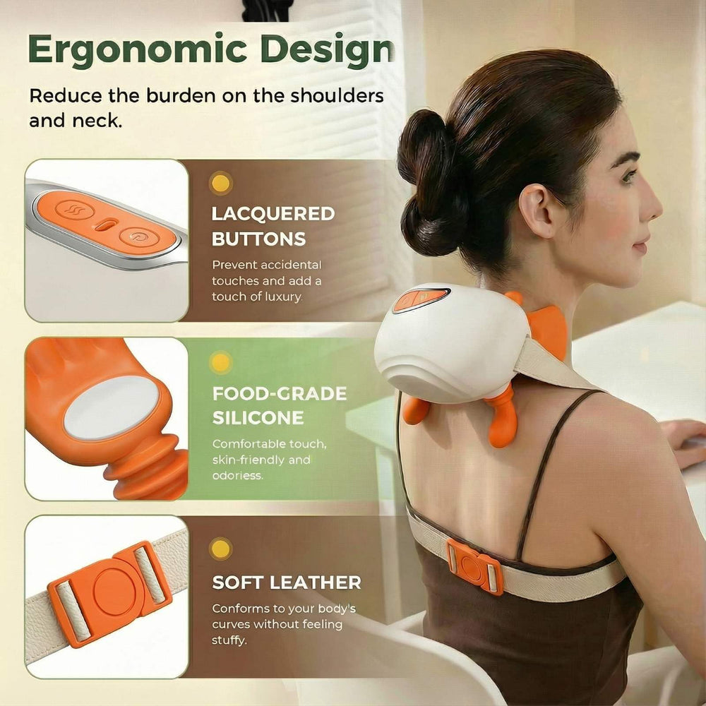 Bolumka ergonomic neck massager with canvas material for comfort