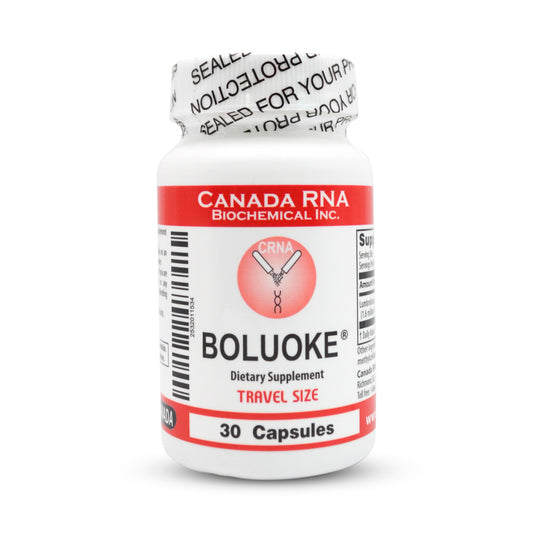 Boluoke Canada RNA Lumbrokinase bottle pour showing supplement flow for circulatory support