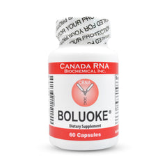 Boluoke Canada RNA Lumbrokinase capsules bottle closeup for daily wellness use