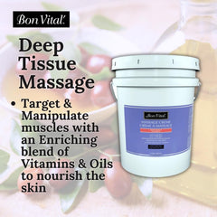 Bon Vital' massage creme delivers fast absorption and non-greasy glide.