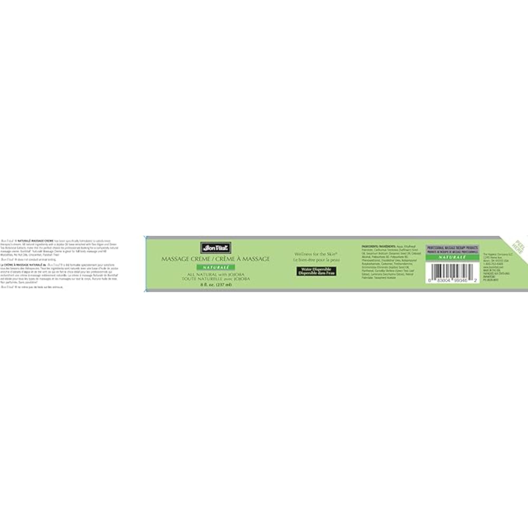 Bon Vital' Naturale Massage Creme sea algae and green tea nourish skin.