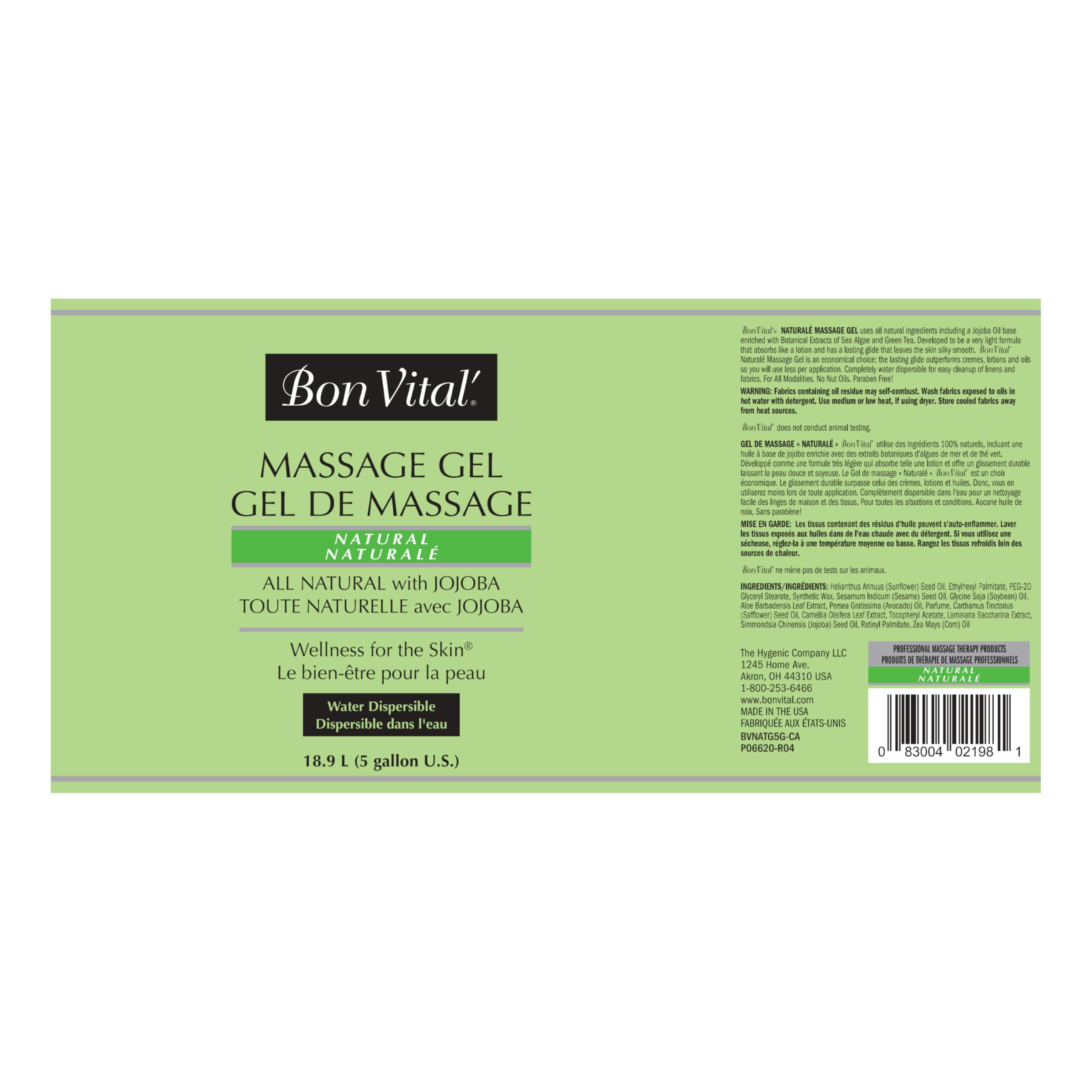 Bon Vital' Naturale pump-ready design speeds professional dispensing.