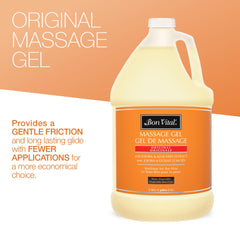 Bon Vital' Original Massage Gel hands-application demonstrates comfortable therapist use.