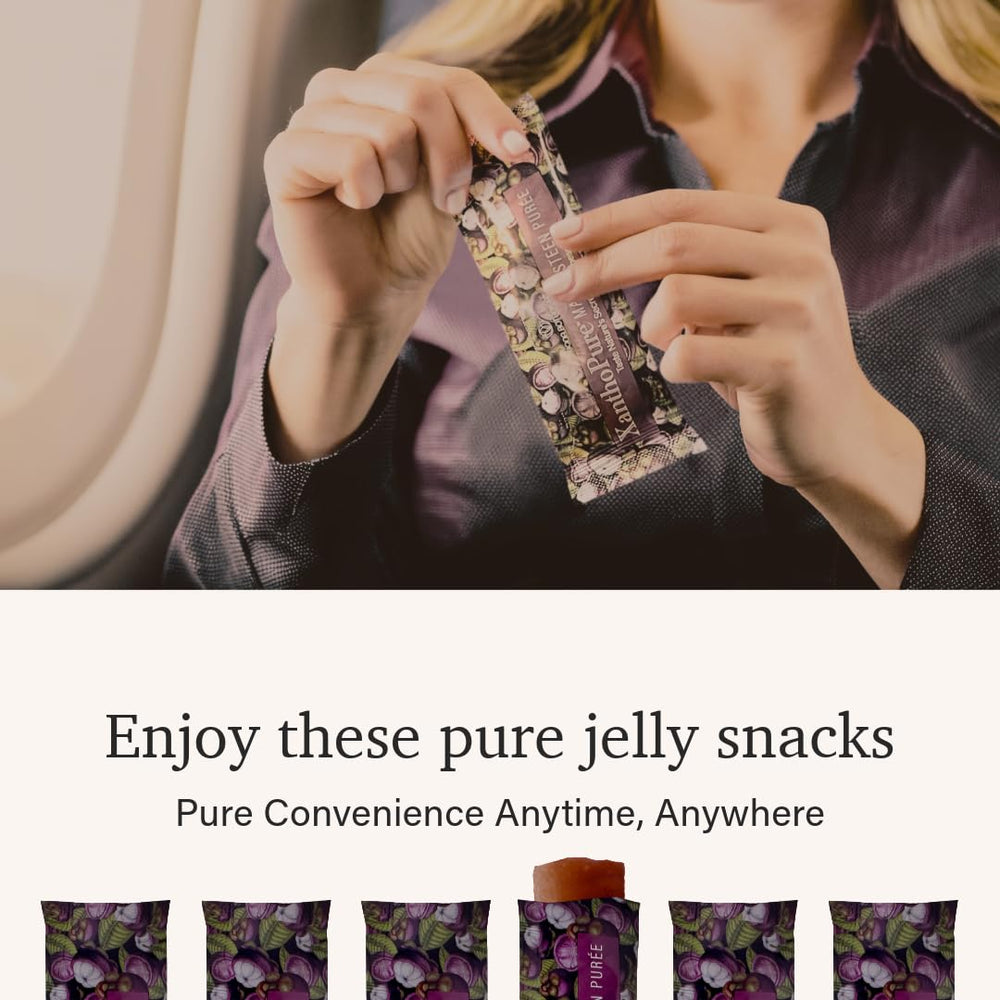 On-the-go XanthoPure packaging for travel-friendly wellness