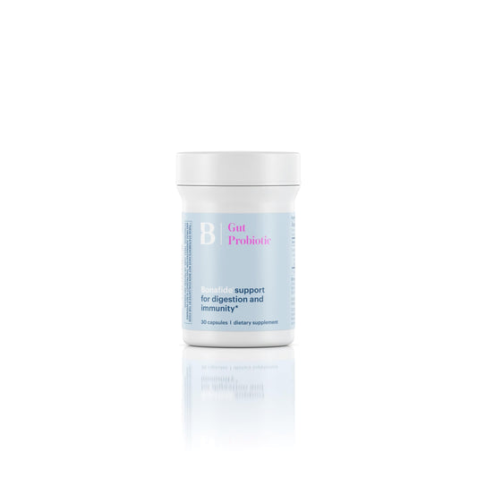 Bonafide Essentials Gut Probiotic bottle with 60 capsules for daily digestive support and immune health