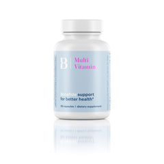 Bonafide Essentials multivitamin bottle for daily energy, bone health, and overall wellness.