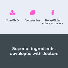 Bonafide Essentials Women's daily supplement packaging highlights key benefits.