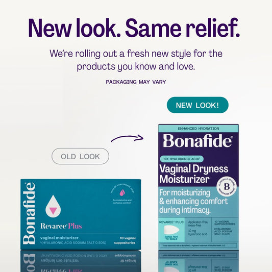 Bonafide Revaree Plus applicator-free packaging highlights mess-free, simple daily use.
